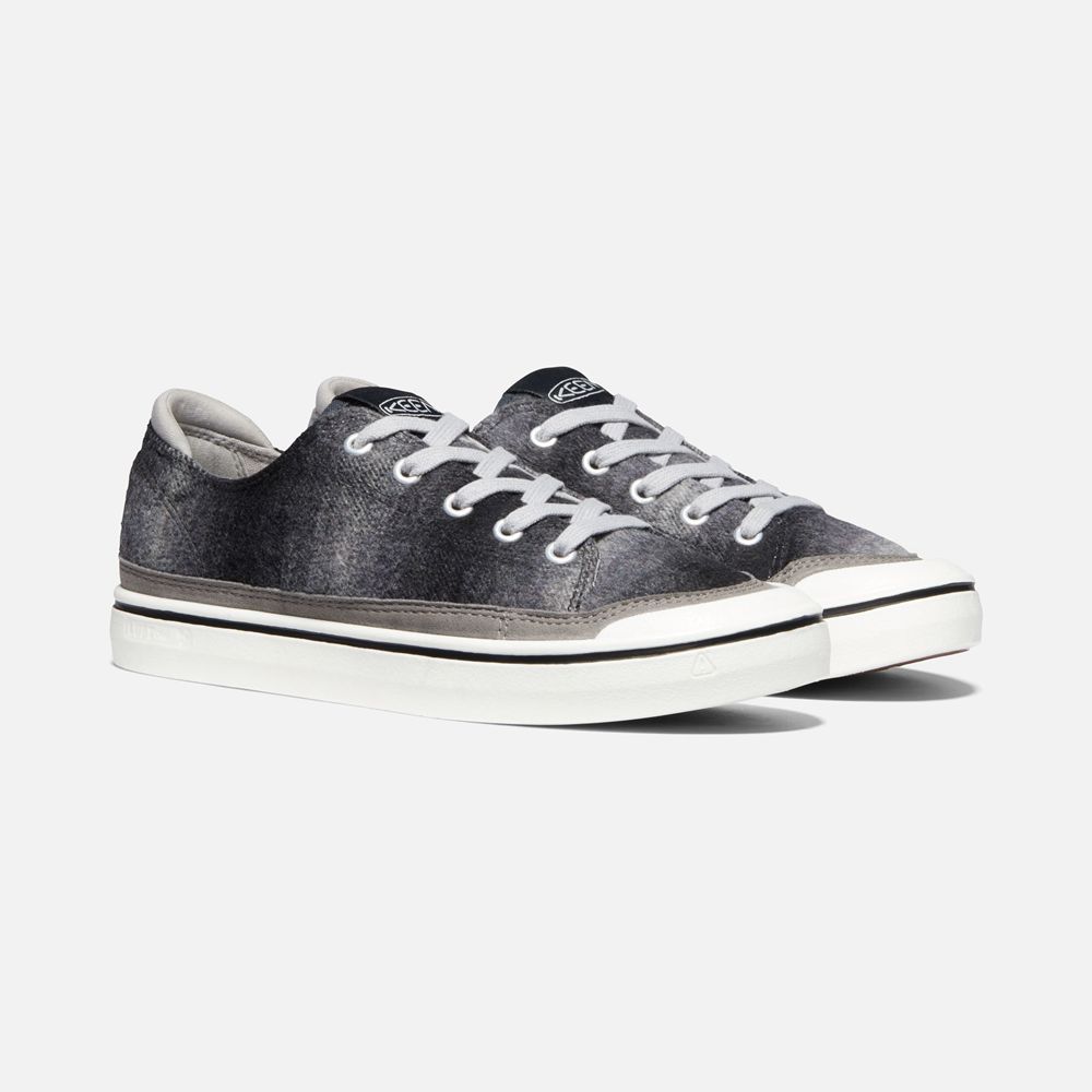 Zapatos de lona Keen Mexico Negros/Blancos - Mujer Elsa Iv Sneaker - RD0359872